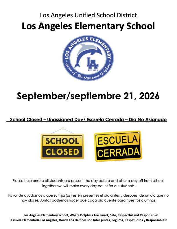unassigned day September 21, 2026
